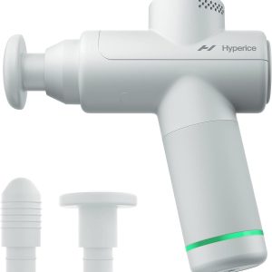 Hyperice |Hypervolt Go 2 Handheld Percussion Massage Gun Featuring Quiet Glide Technology, 3 Speeds, 2 Interchangeable Heads | Hypervolt Heated Head Attachment for All Hypervolt Models| Bundle
