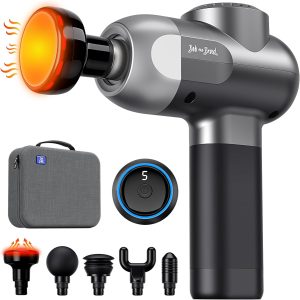 BOB AND BRAD C2 Plus Massage Gun with Heat, Deep Tissue Percussion FSA Massager Gun for Athletes & Pain Relief, Electric Handheld Back Neck Shoulder Muscle Massager, HSA Eligible Gift